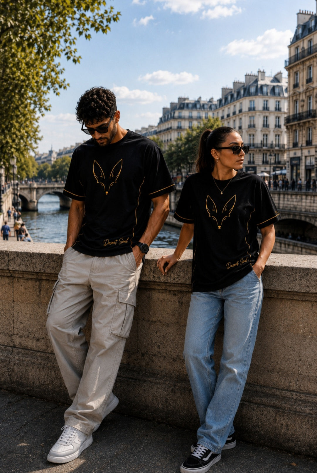 DZ Mirage - T-shirt Premium Oversized Noir & Doré (bientôt disponible)