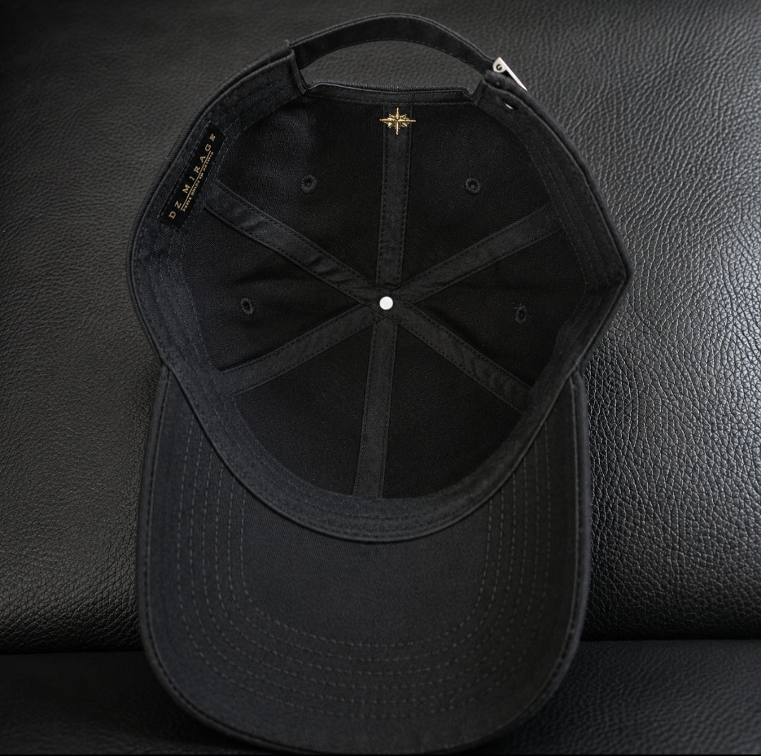 DZ MIRAGE – Casquette Premium Noire & Dorée