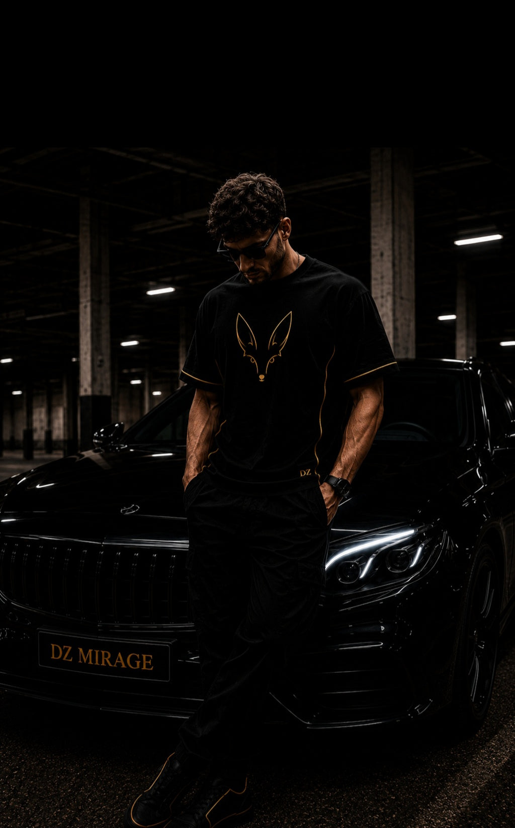 DZ Mirage - T-shirt Premium Oversized Noir & Doré (bientôt disponible)