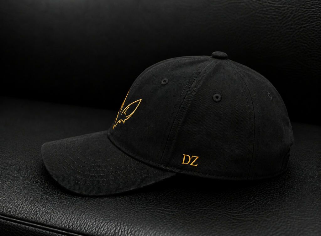 DZ MIRAGE – Casquette Premium Noire & Dorée